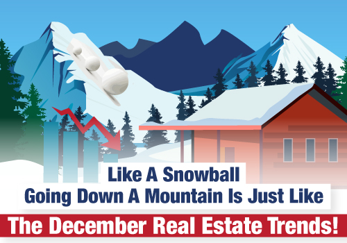 Like a snowball going down a mountain is just like the December Real Estate trends!