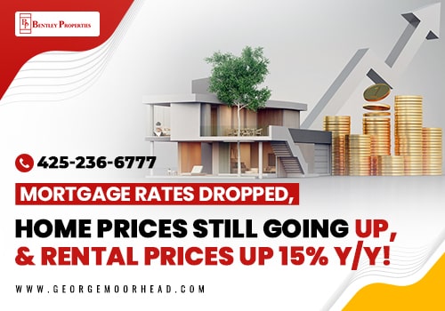 Mortgage rates dropped, home prices still going up, and rental prices up 15% Y/Y!